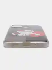 Серый чехол для Xiaomi Redmi 12C (Сяоми Редми 12С), силиконовый, с рисунком