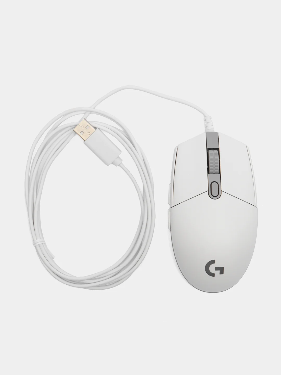 Белый игровая мышь Logitech G102 LightSync, 8000 dpi, 6 кнопок, RGB подсветка