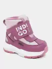 Фиолетовый ботинки детские INDIGO KIDS зимние с шерстяной подкладкой и мембраной