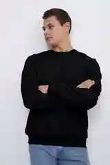 Черный мужской свитшот