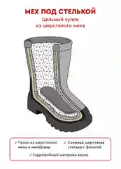 Хаки ботинки для мальчика INDIGO KIDS зимние с шерстяной подкладкой и мембраной