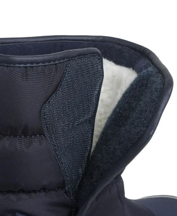 Синий дутики для мальчика INDIGO KIDS зимние с шерстяной подкладкой