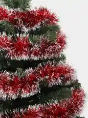 Желтый мишура новогодняя, 2 м, украшение на елку