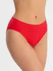 Красный высокие женские трусы, бесшовные, однотонные, гладкие