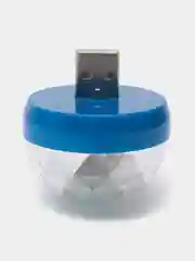 Синий мини диско шар от USB