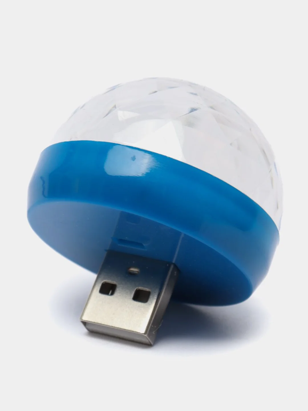 Синий мини диско шар от USB