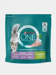 Сухой корм Purina ONE для кошек с чувствительным пищеварением, с индейкой, 1,5 кг