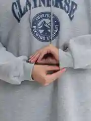 Серый меланж худи удлиненное, женское, оверсайз, утепленное, с начесом