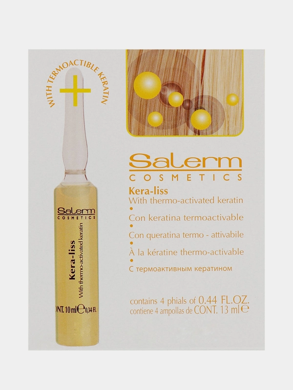 Лосьон с восстанавливающим кератином Salerm Kera-Liss Lotion 4*10мл