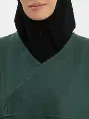Зеленый туника удлиненная женская, льняная