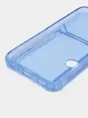 Голубой чехол с карманом для карт для Samsung Galaxy A24, прозрачный, Самсунг Галакси А24