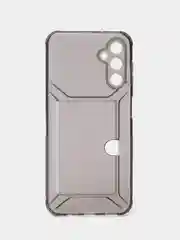 Черный чехол с карманом для карт для Samsung Galaxy A14, прозрачный, Самсунг Галакси А14