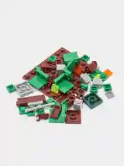 Голубой конструктор MY WORLD с LED подсветкой Майнкрафт (Minecraft), на 451 и 426 деталей