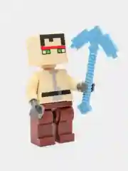 Голубой конструктор MY WORLD с LED подсветкой Майнкрафт (Minecraft), на 451 и 426 деталей