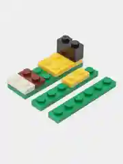 Голубой конструктор MY WORLD с LED подсветкой Майнкрафт (Minecraft), на 451 и 426 деталей