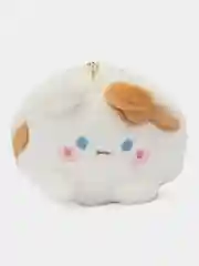Коричневый мягкий брелок для рюкзака и ключей "Котик"