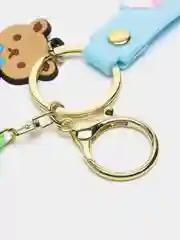 Бежевый меланж брелок для ключей и рюкзака