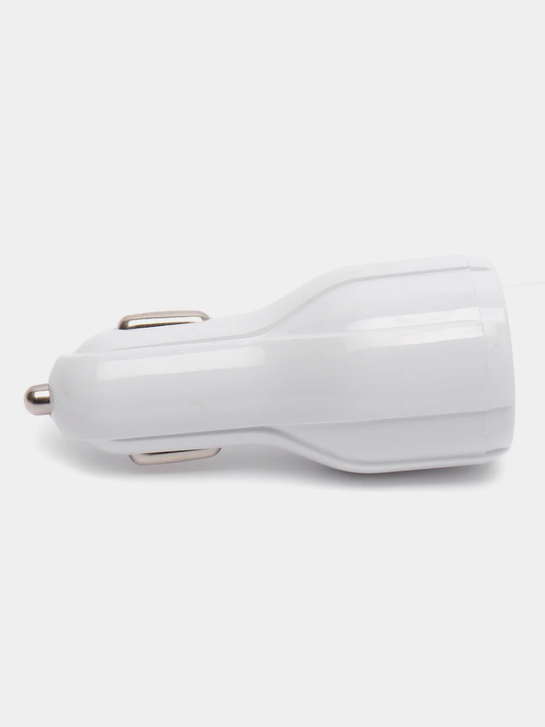 Белый автомобильное зарядное устройство, в прикуриватель, 2 USB, 3,1 А