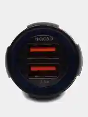 Черный автомобильное зарядное устройство, в прикуриватель, 2 USB, 3,1 А