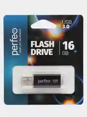 USB память Perfeo C14, USB 3.0, 8 / 16 / 32 / 64 GB, металл, юсб флешка