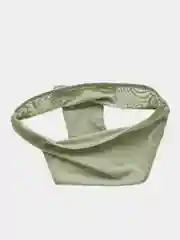 Зеленый трусы женские слипы с кружевом, бамбук