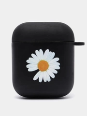 Силиконовый чехол для наушников Apple Airpods 1, 2. с принтом Nike, Nasa (Найк, Наса))