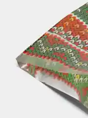 Разноцветный пакет новогодний фольгированный подарочный, 25*40 см, с ленточками 30 см/Пакет без ручки