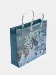Голубой пакет подарочный/Мягкий пластик/Оригинальный,прочный пакет на каждый день