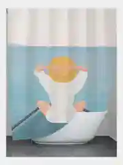 Морской штора-занавес для ванной комнаты, 3D, с кольцами, 180 х 180 см