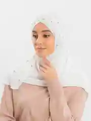 Нарядный мусульманский платок на никах, хиджаб