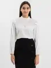 Белый блузка женская, офисная, повседневная, праздничная