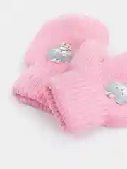 Мятный варежки детские, двойные, шерсть, 14 р, 5-6 лет