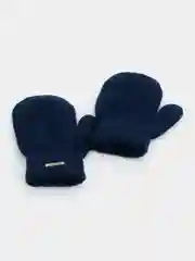 Индиго варежки детские, двойные, шерсть, 14 р, 5-6 лет