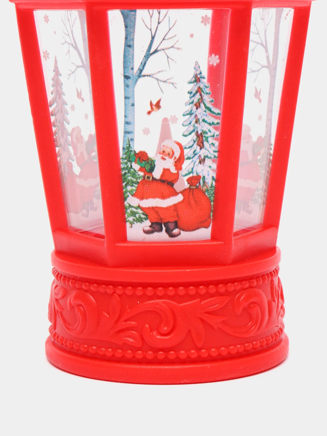Фонарь новогодний, с фигуркой