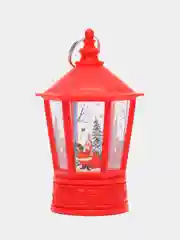 Фонарь новогодний, с фигуркой