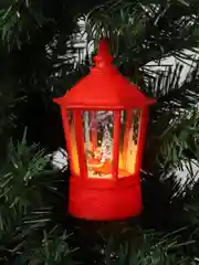 Фонарь новогодний, с фигуркой