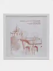 Белый фоторамка 25 х 25, сосна, С14