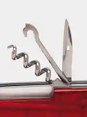 Складной нож Victorinox Huntsman, 15 функций, 91 мм, красный, полупрозрачный