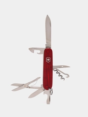 Складной нож Victorinox Huntsman, 15 функций, 91 мм, красный, полупрозрачный