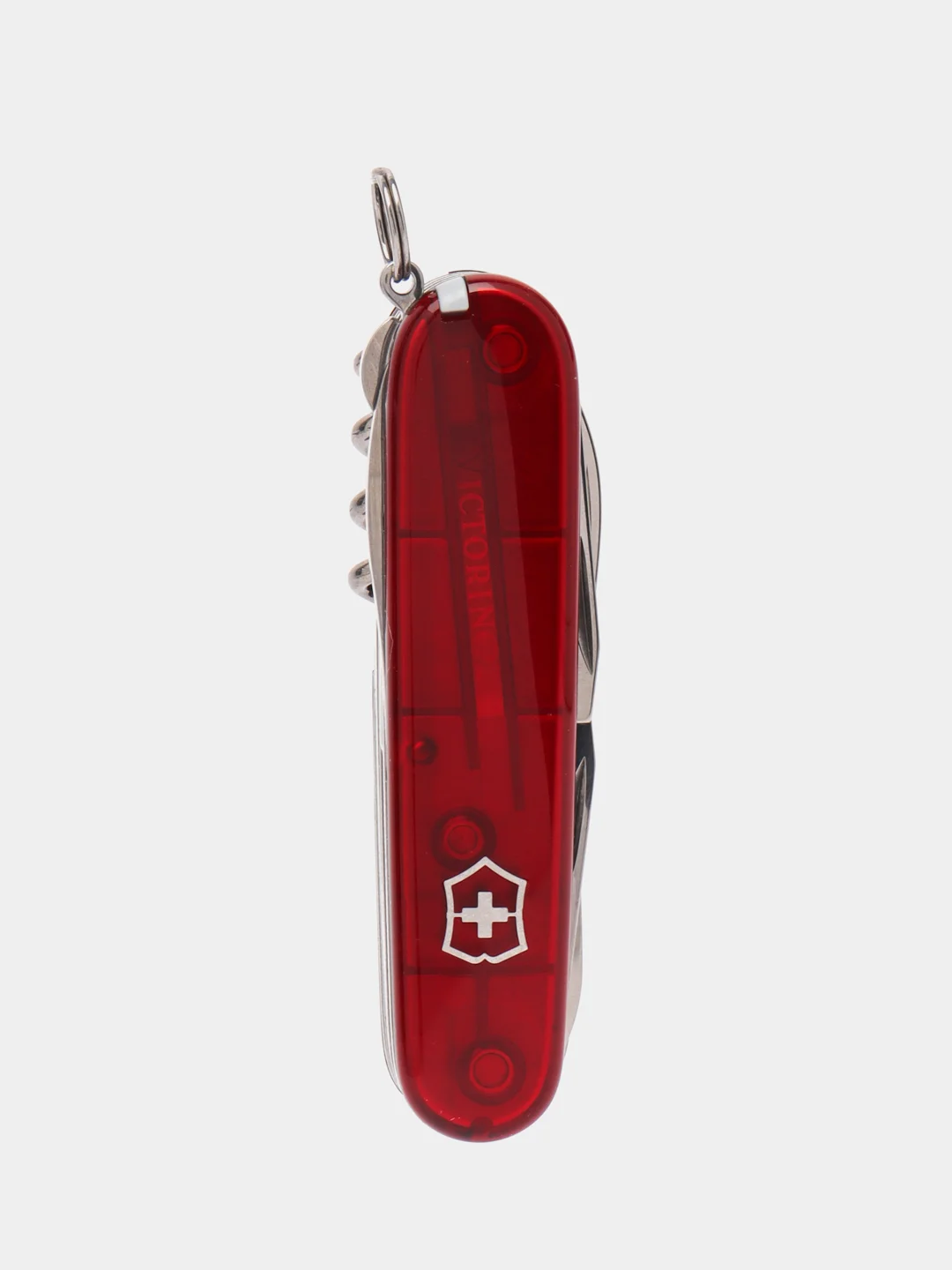 Складной нож Victorinox Huntsman, 15 функций, 91 мм, красный, полупрозрачный