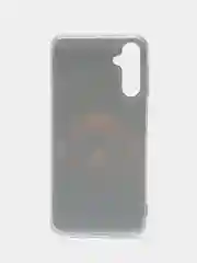 Тёмно-коричневый чехол для Samsung Galaxy A24 / Самсунг Галакси А24, силиконовый, с рисунком