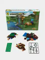 Конструктор Майнкрафт, Minecraft, 101 деталь, серый