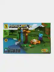 Конструктор Майнкрафт, Minecraft, 101 деталь, серый