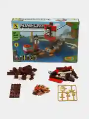 Конструктор блочный Майнкрафт, Minecraft, 101 деталь, желтый, для мальчика на подарок