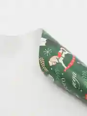 Мятный бумага упаковочная новогодняя, 100 х 70 см