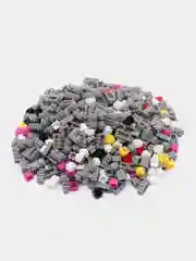 Серый конструктор 3д детский 3D, развивающая игрушка из мини-блоков,фигурка Куроми, Соник, Стич