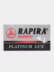 Rapira Лезвия Platinum Lux, "Рапира Платина Люкс", двусторонние для Т-образного станка