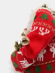 Вишнёвый фигура Деда Мороза под елку на новый год