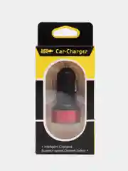 Красный автомобильное зарядное устройство 2*USB 2,0; 3,1 А