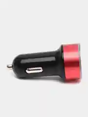Красный автомобильное зарядное устройство 2*USB 2,0; 3,1 А